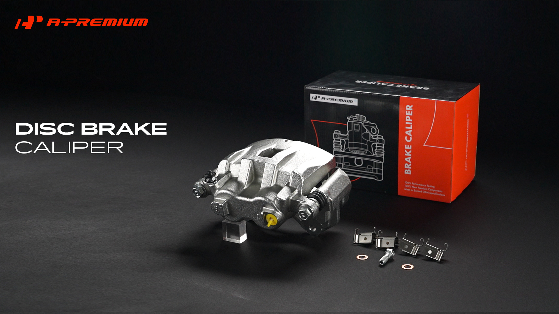A-Premium Disc Brake Caliper Assembly with Bracket Compatible with